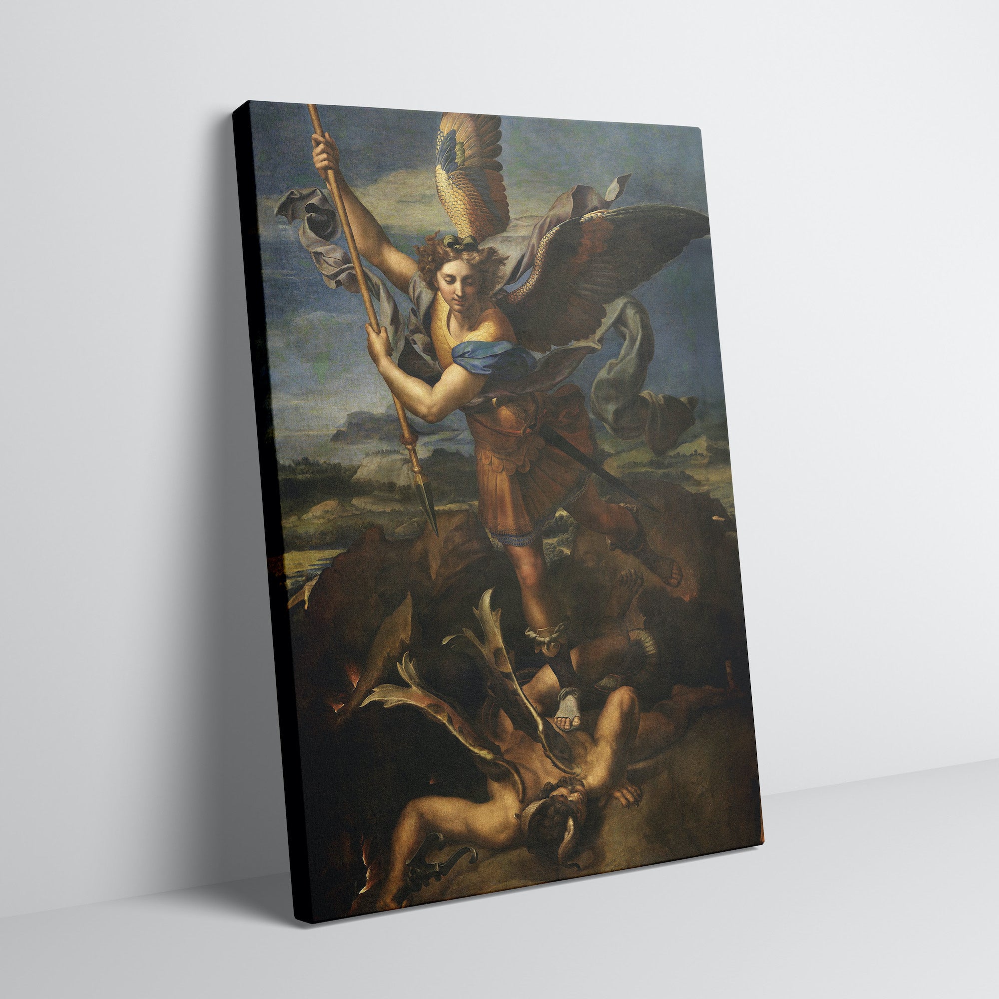 St. Michael Vanquishing Satan (1518) by Raphael
