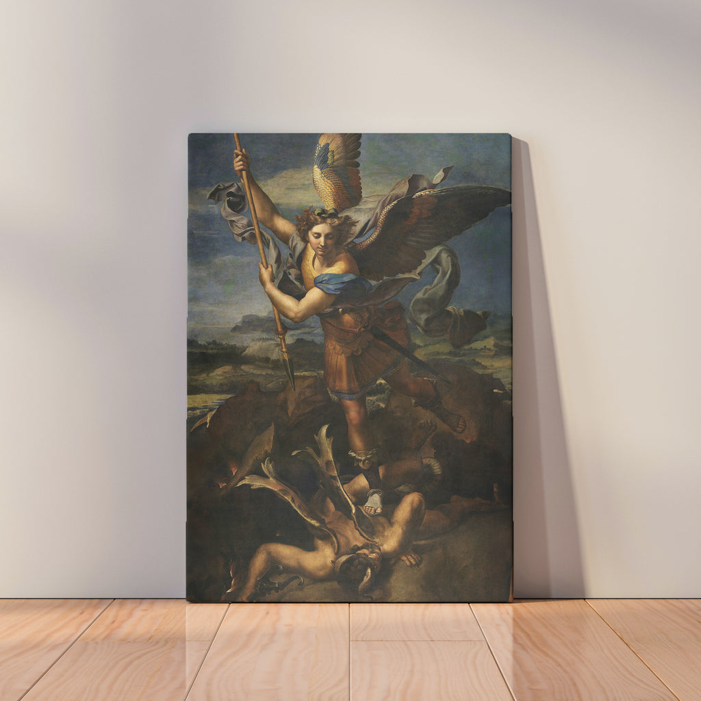 St. Michael Vanquishing Satan (1518) by Raphael