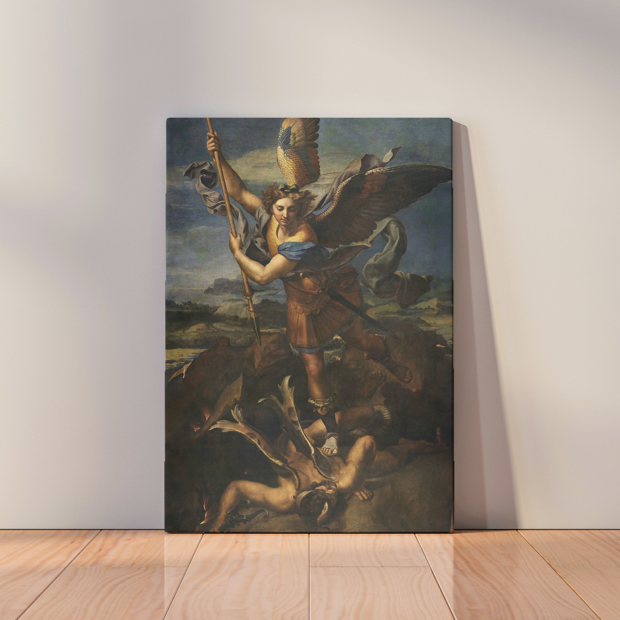 St. Michael Vanquishing Satan (1518) by Raphael