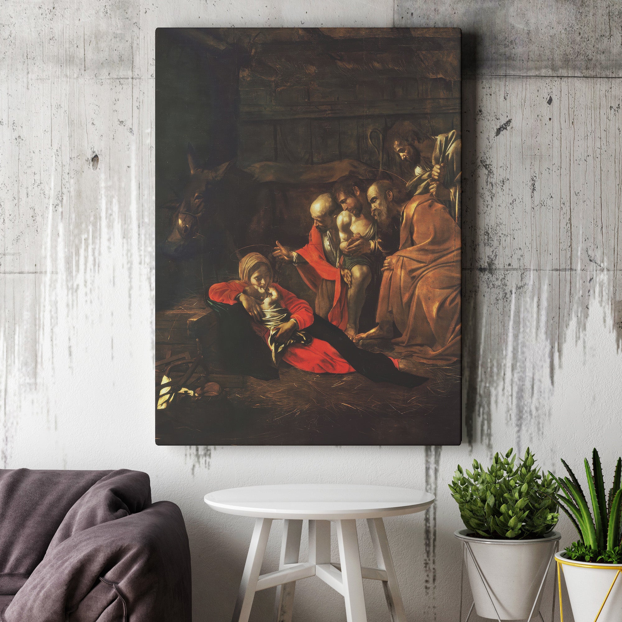 Adoration of the Shepherds (1609) by Caravaggio