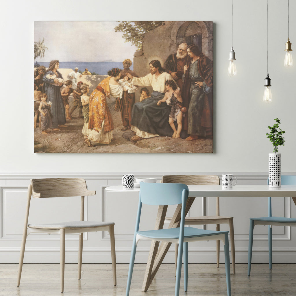 Christ Blessing The Children (1923) by Hermann Clementz