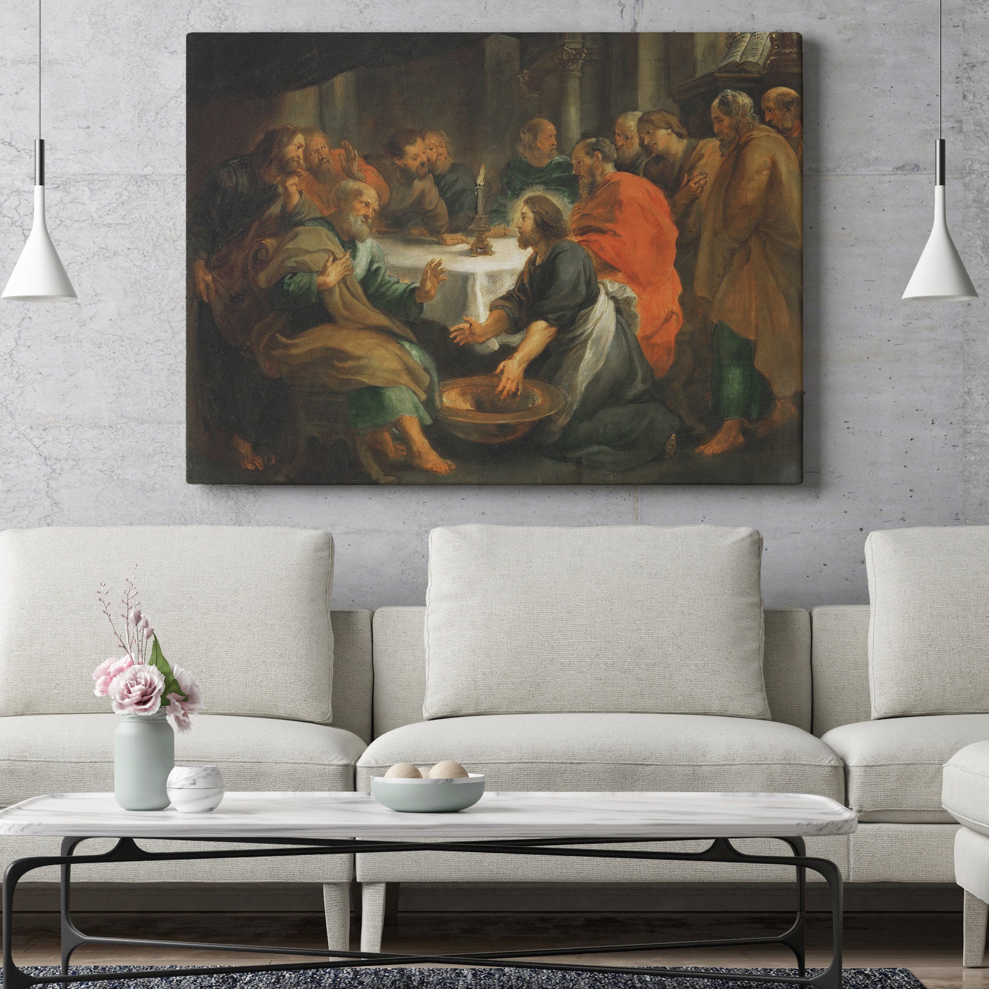 Christ Washing the Apostles' Feet (1616) by Peter Paul Rubens