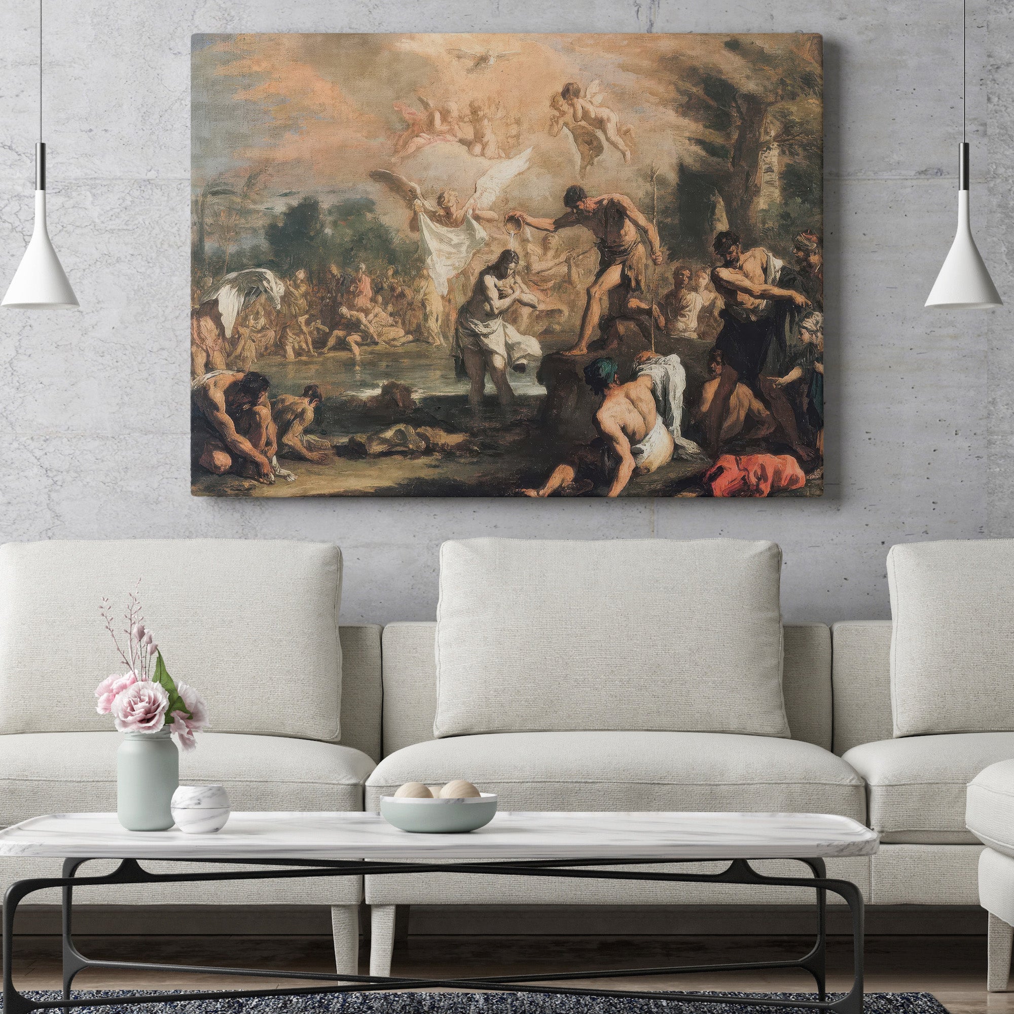 The Baptism of Christ (1713-14) by Sebastiano Ricci