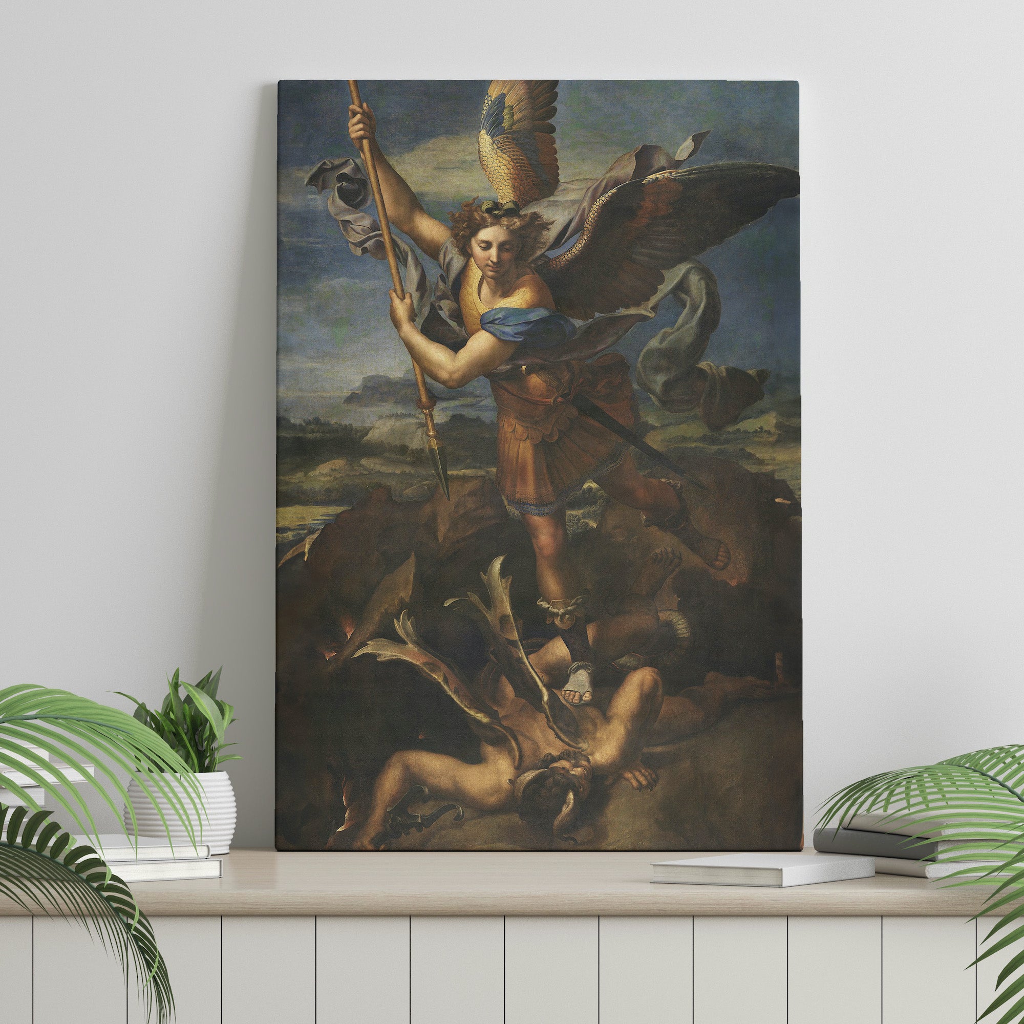 St. Michael Vanquishing Satan (1518) by Raphael