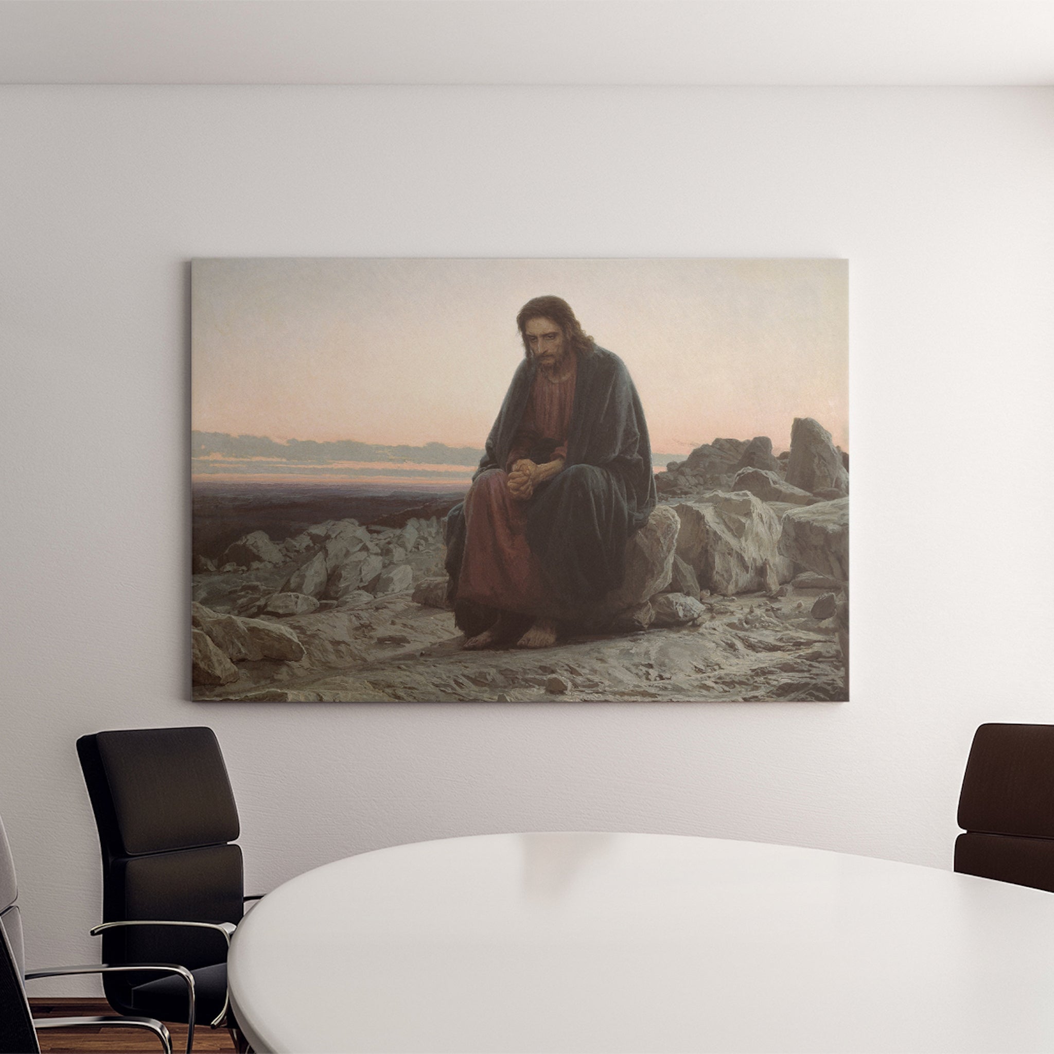 Christ in the Desert (1872) by Ivan Kramskoi