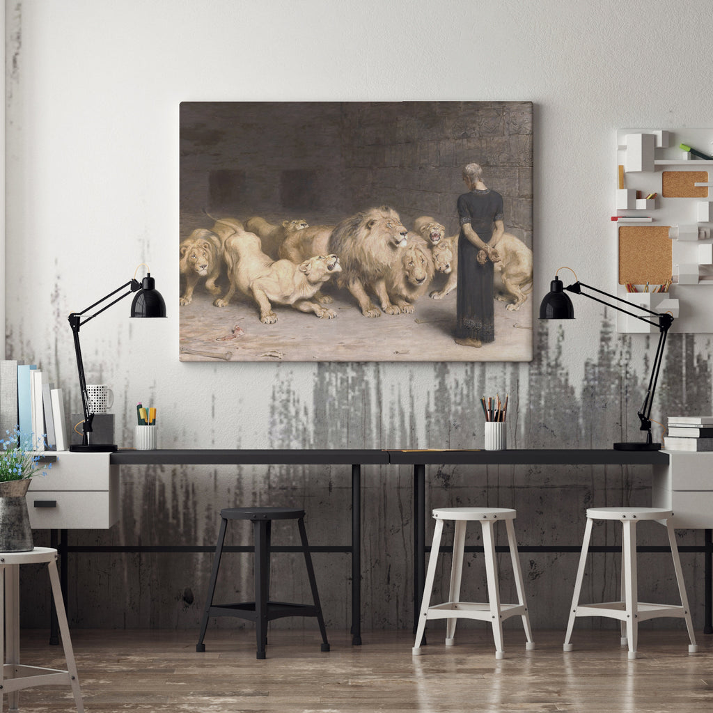 Daniel in the Lions' Den (1890) by Briton Rivière