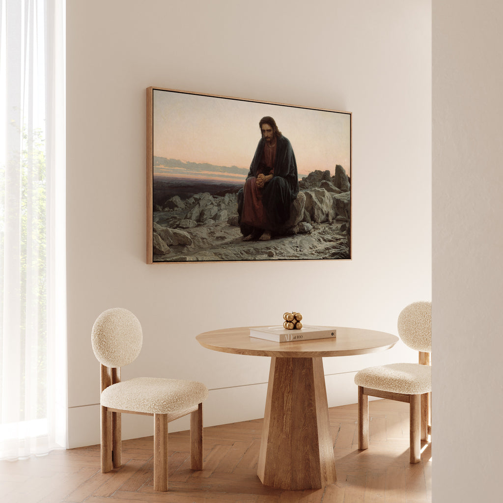 Christ in the Desert (1872) by Ivan Kramskoi